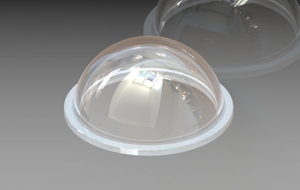 acrylic dome with flange