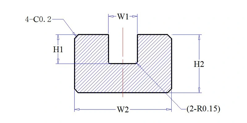 Dimension Drawing of Quartz Substrates - A3