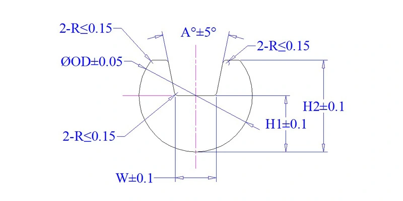 Dimension Drawing of Quartz Substrates - A6